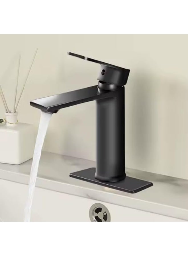 واي دي صنبور حوض حمام عصري بمقبض واحد، مصنوع من النحاس الصلب، يُثبت على سطح الحوض، يتميز بتدفق مياه سلس، ولمسة نهائية متينة، وسهولة التركيب، وهو قطعة فاخرة لحمامك تُضفي لمسة جمالية على منزلك. - Image 5